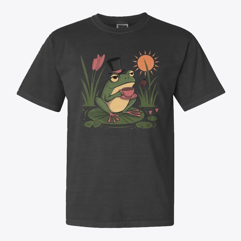Whimsical Frog Tea Time Tote"