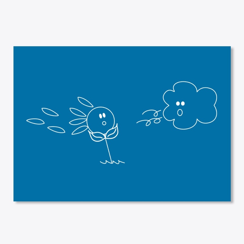 Flower Blowing Away