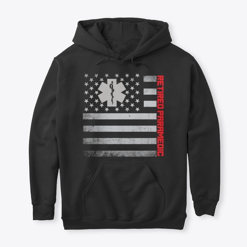 Retired Paramedic US Flag Mask