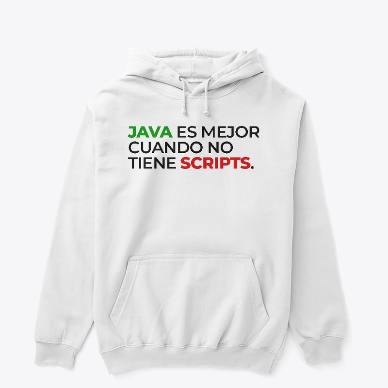 Java es mejor cuando no tiene scripts