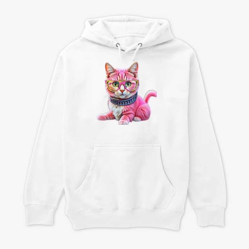 Pink Cat in Shades Tee: Feline Fab!