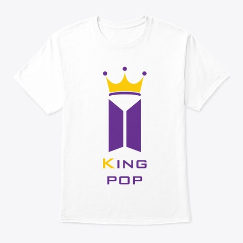 King Of K Pop White T-Shirt Front