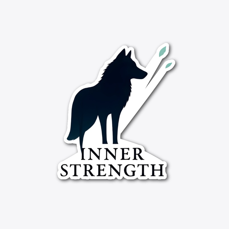 Inner Strength: Wolf Silhouette T-Shirt
