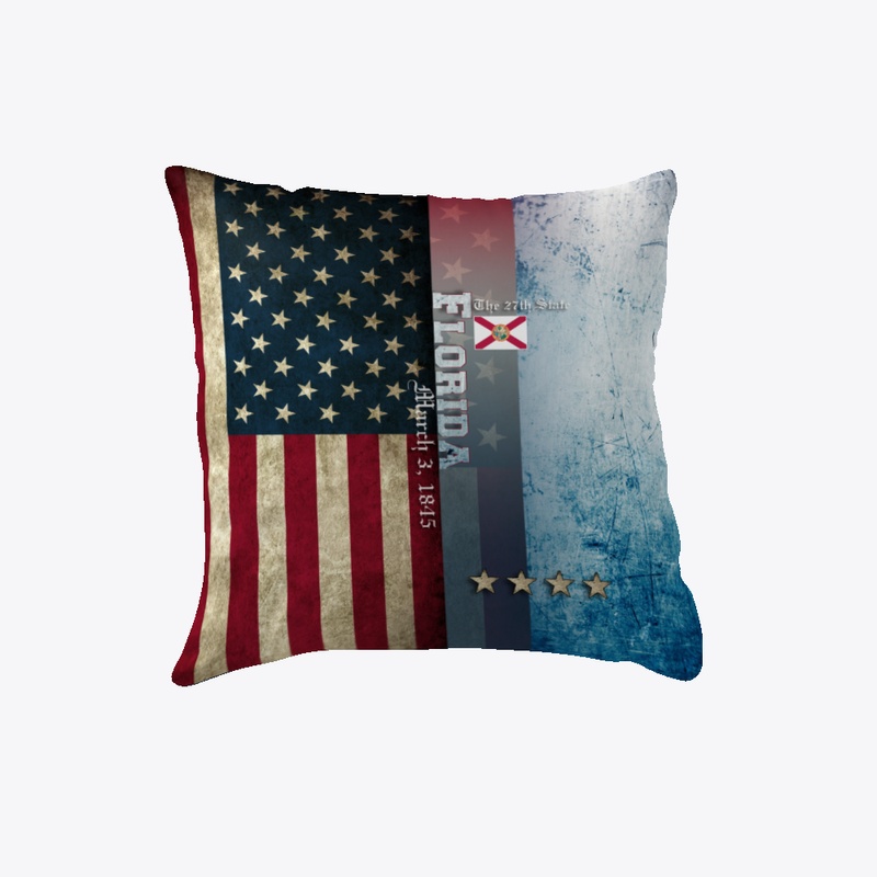 State of Florida Flag Pillow