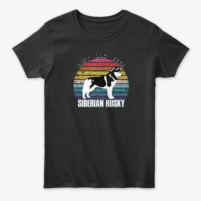 Mens Best Dog Ever Siberian Husky Father