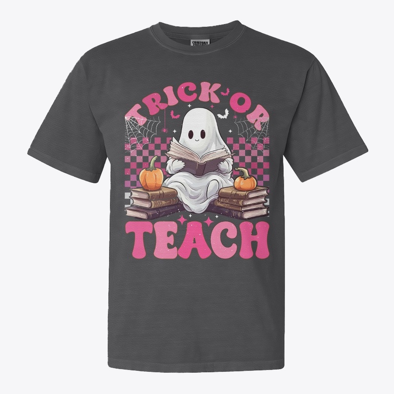 Trick or Teach Ghost Halloween Shirt