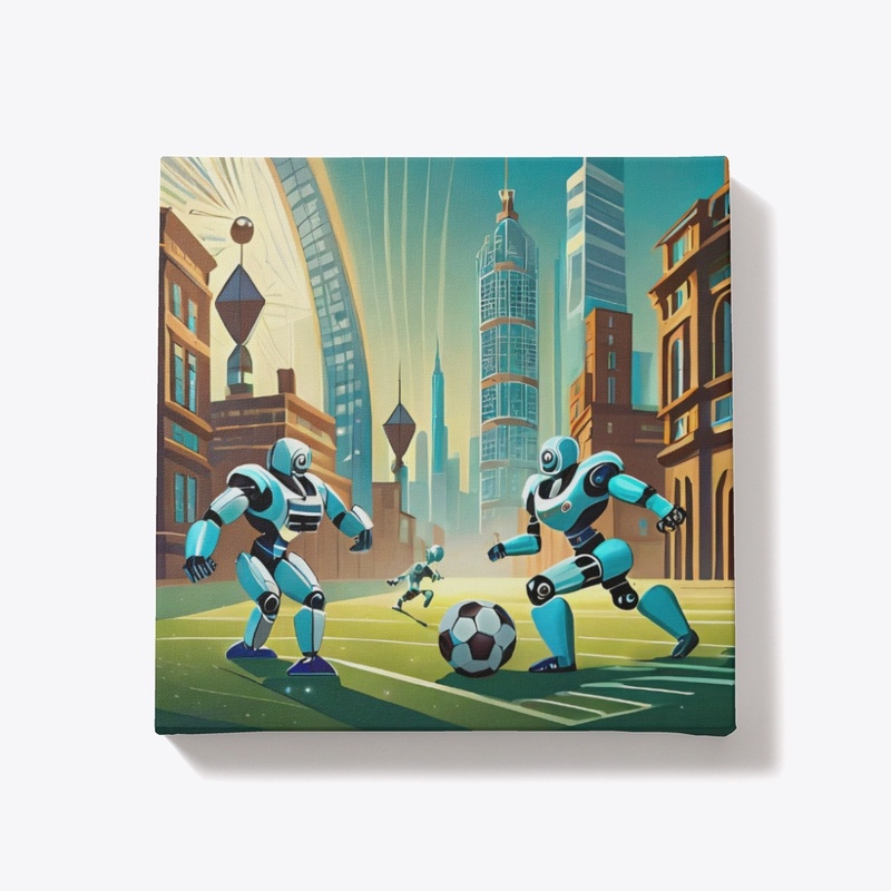Robots playing football