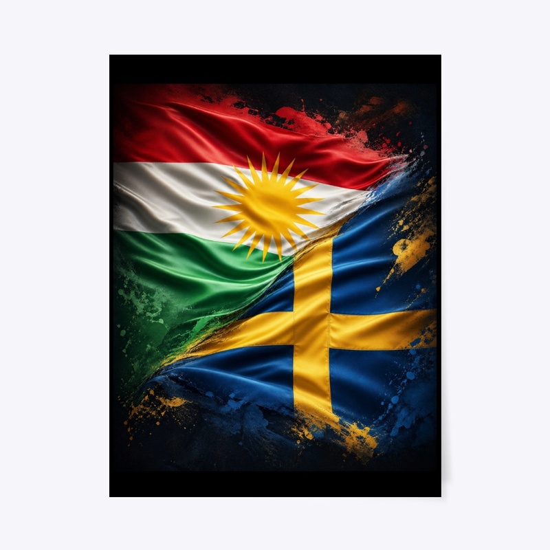  Kurdish-Swedish Two Nation One Heart