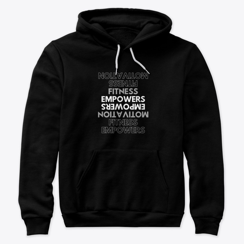 Men Black Hoody Fitness Motivation