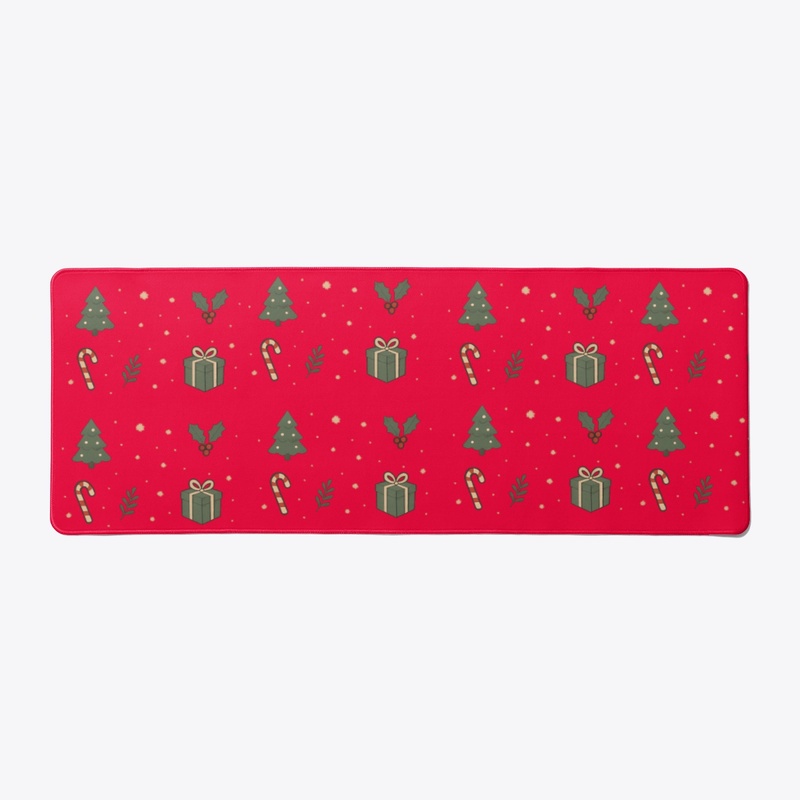 Clean Holiday Desk Pad