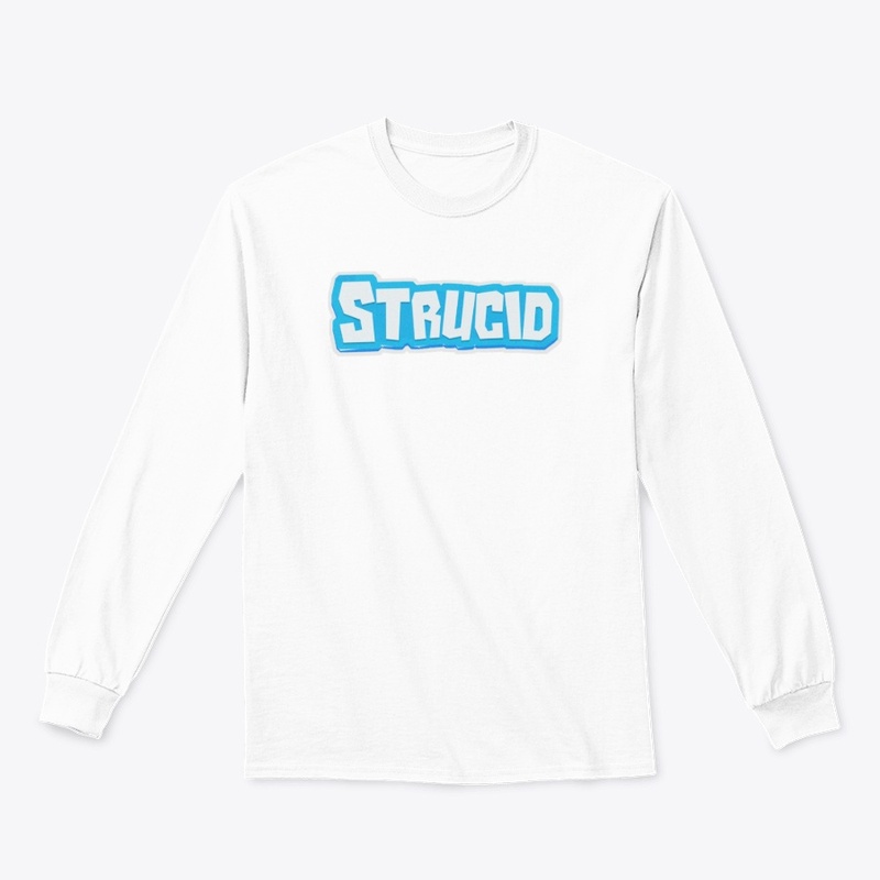 Blue border Strucid logo merch