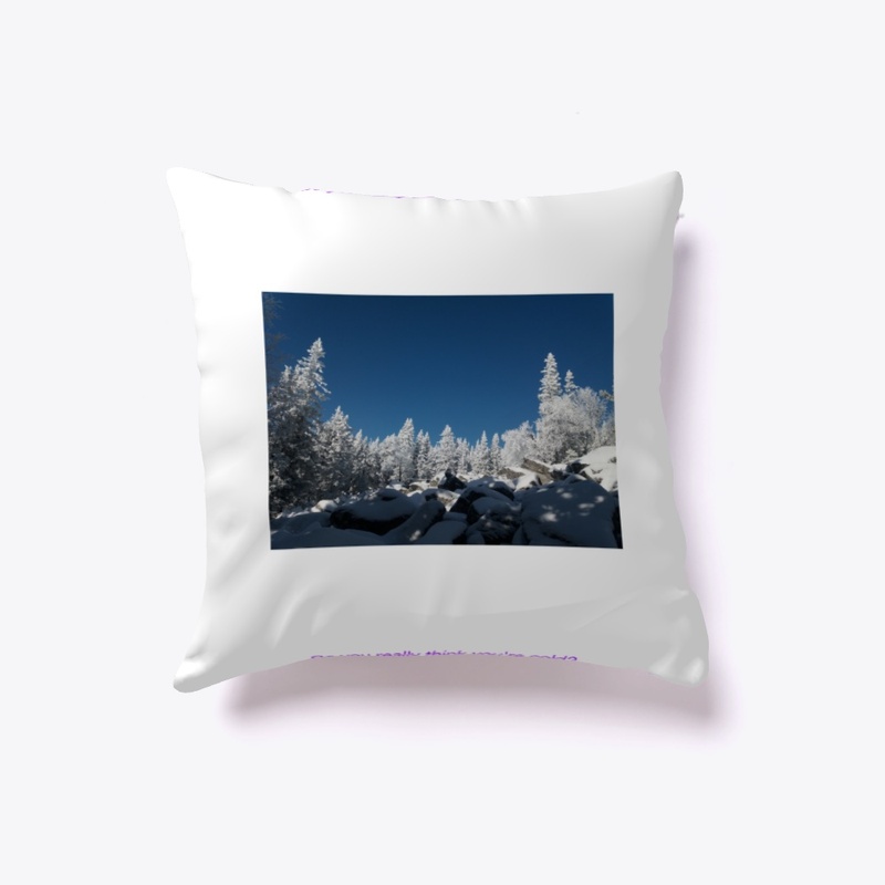 Beach towel Beautiful winter landscape.