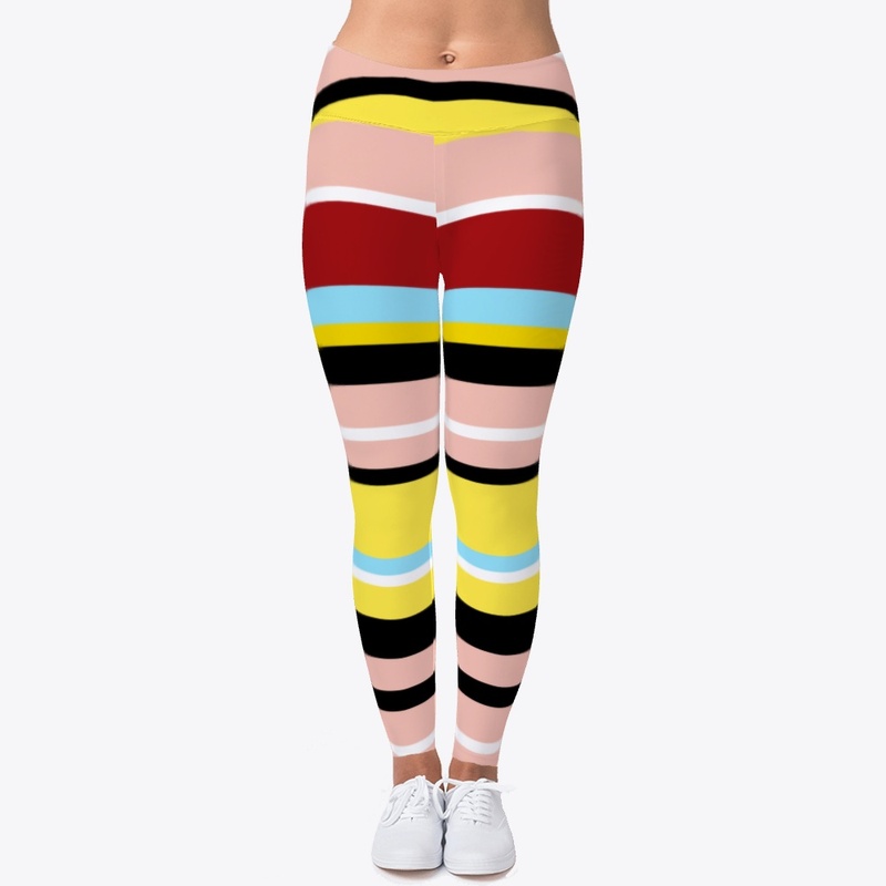 Abstract Colorful Striped Pattern