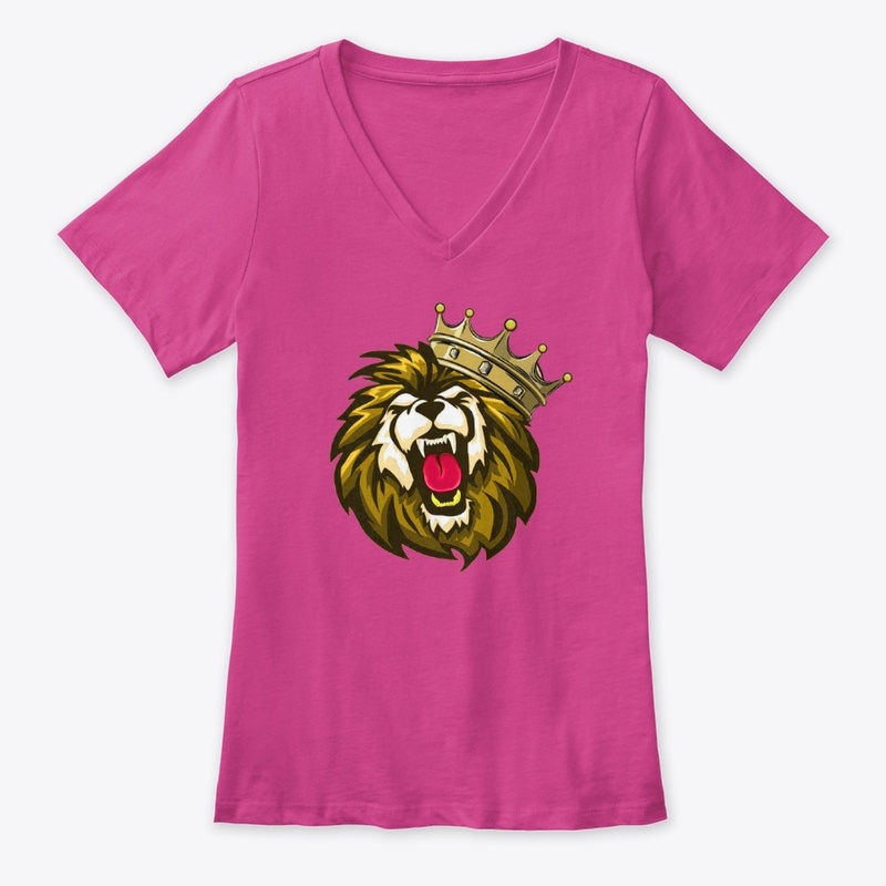 Royal roaring lion head