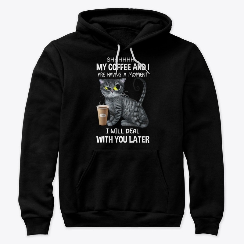 My Coffee & I having a moment Black Cat