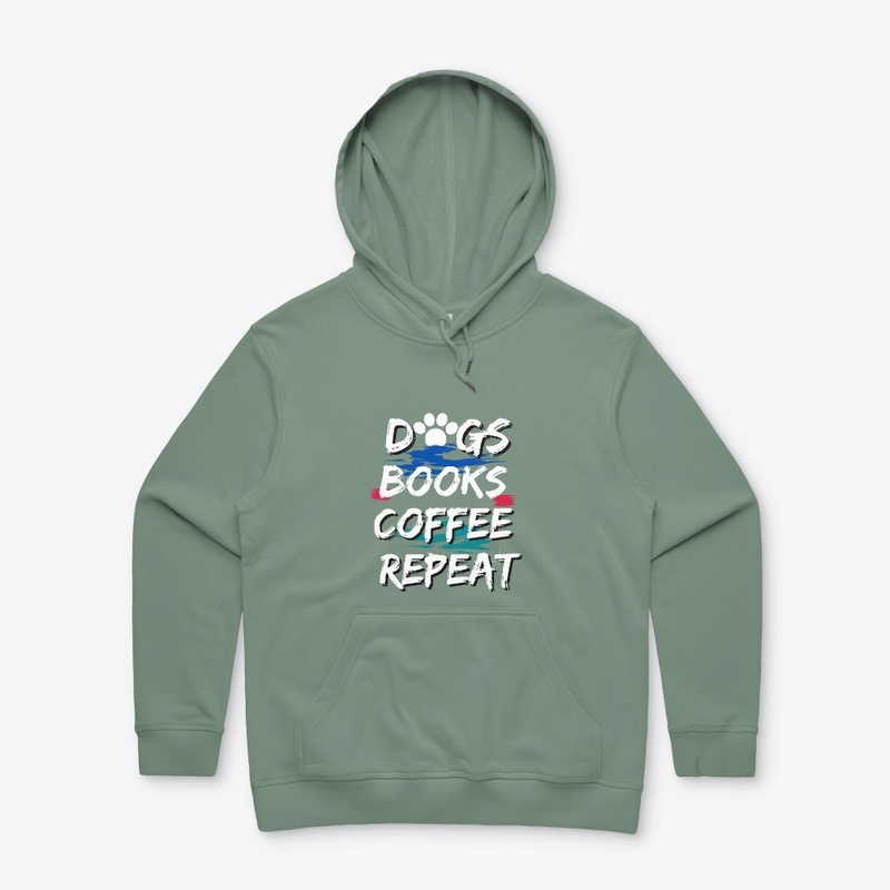 DOGS BOOKS COFFEE REPEAT