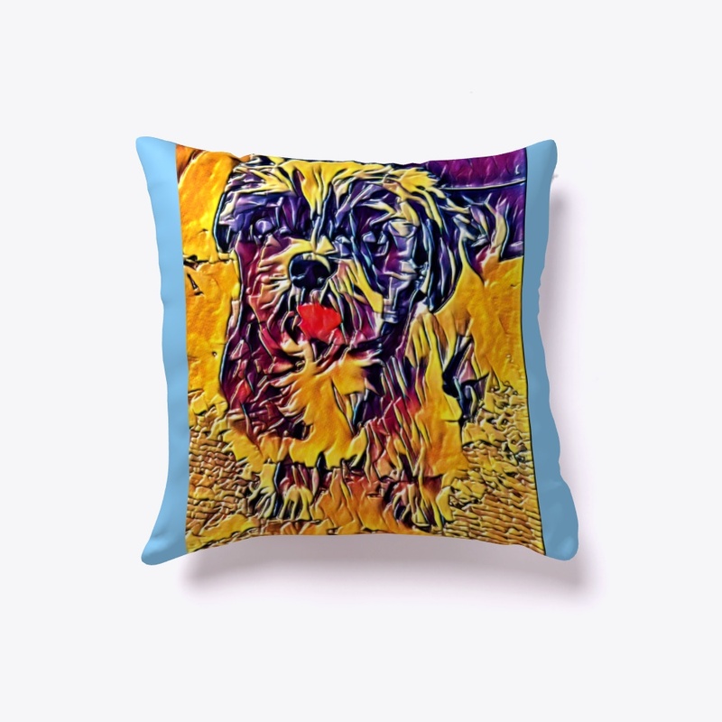 Shih tzu  print on a  sleeping pillow