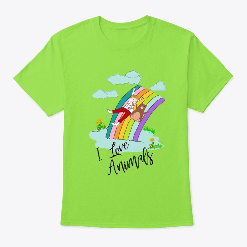 Trendy T shirt- I love Animals