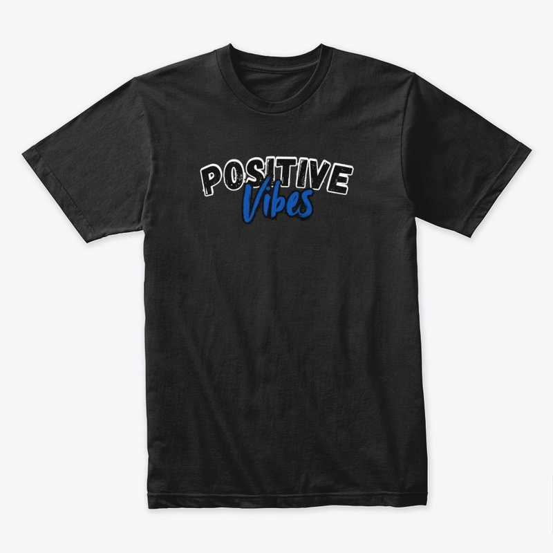 Positive Vibes Dark Printed T-shirt 