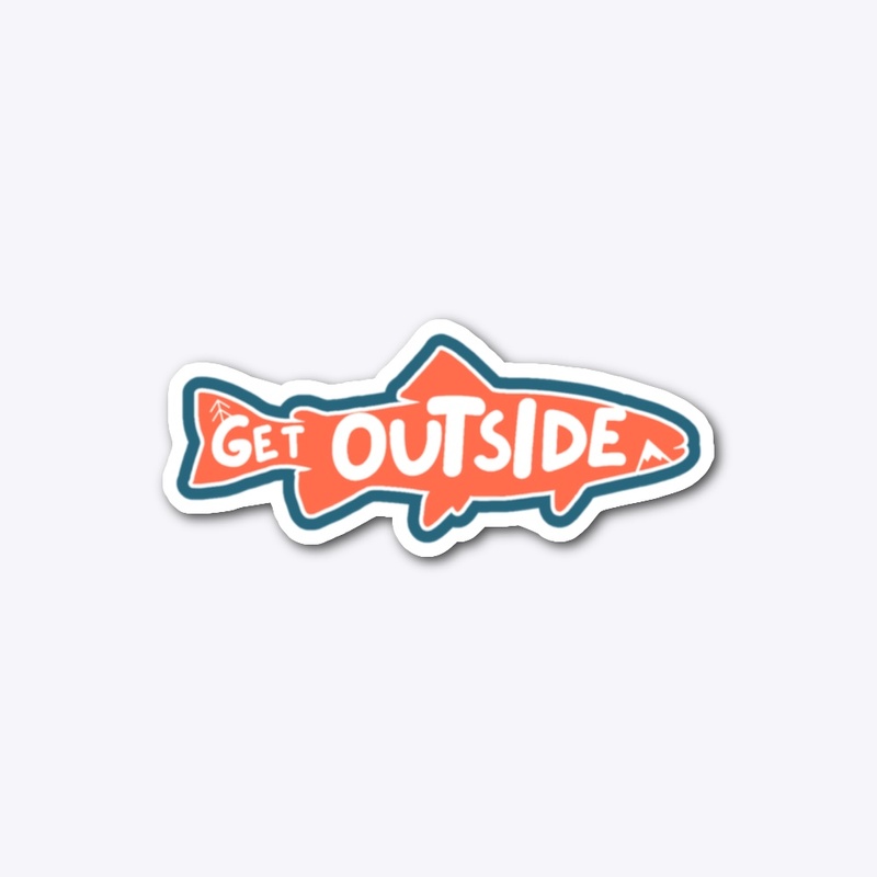 Get Outside Fish Sticker