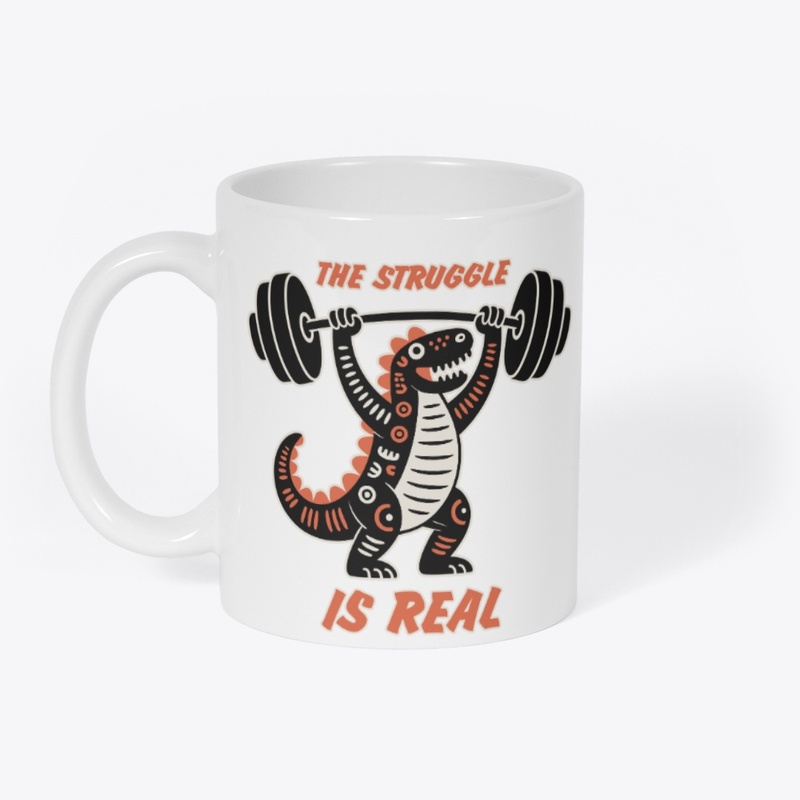 Dino Gym Meme – The Struggle Is Real