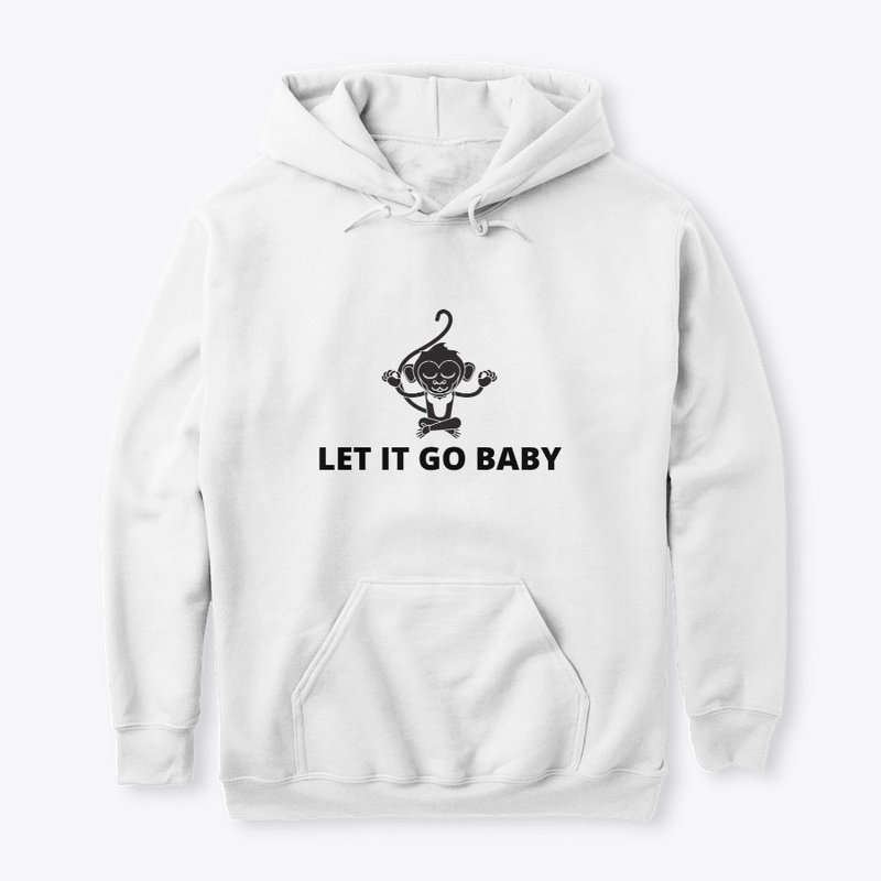 Let it go baby, with a monkey meditating