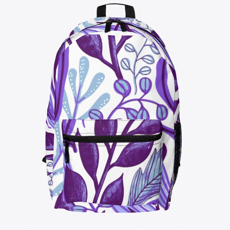 Purple Floral All Over Print 