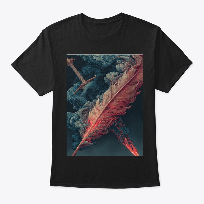 Storylens Fire Quill & Sword tee