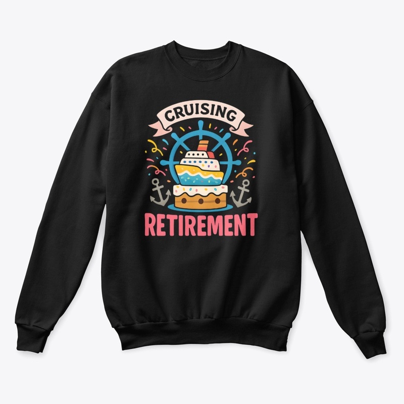 Cruising Retirement Cake Anchors Fun