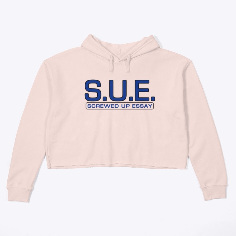 S.U.E. Crop Hoodie Womens