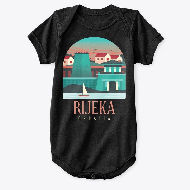 Croatia Skyline Rijeka Souvenir Gift