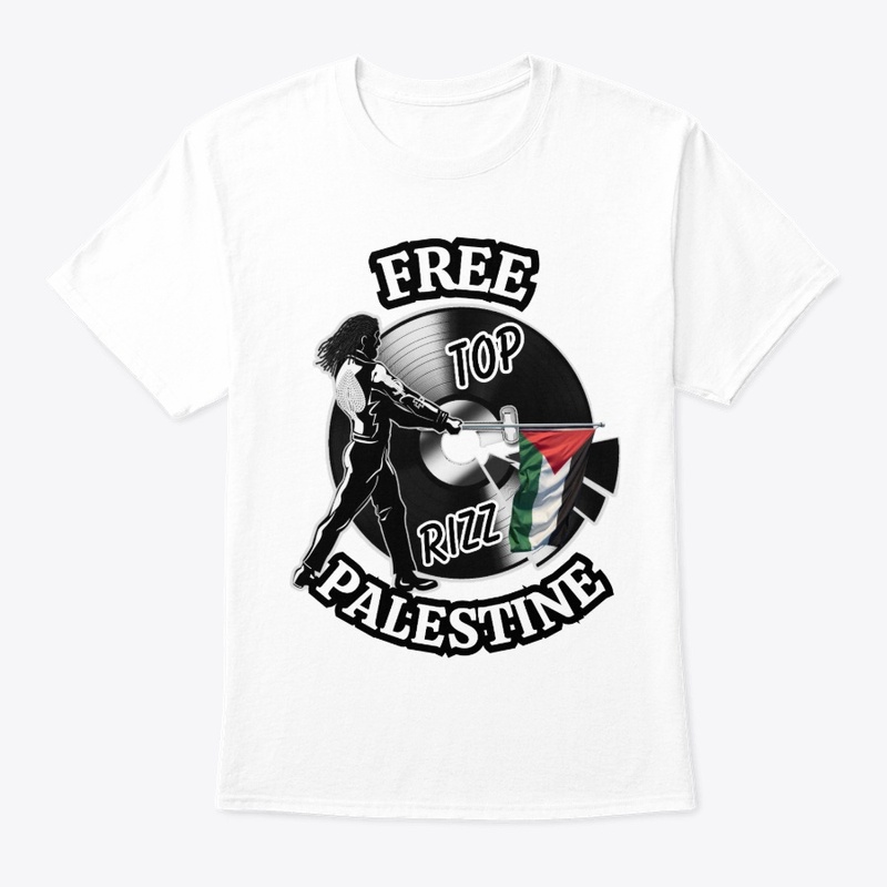 TOP RIZZ LOGO, FREE PALESTINE