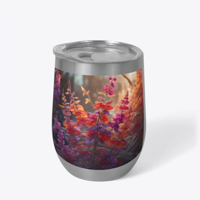 Salvia Splendens (Vibrant Abstract)