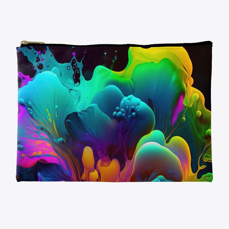 Multicolored Ink Splashes