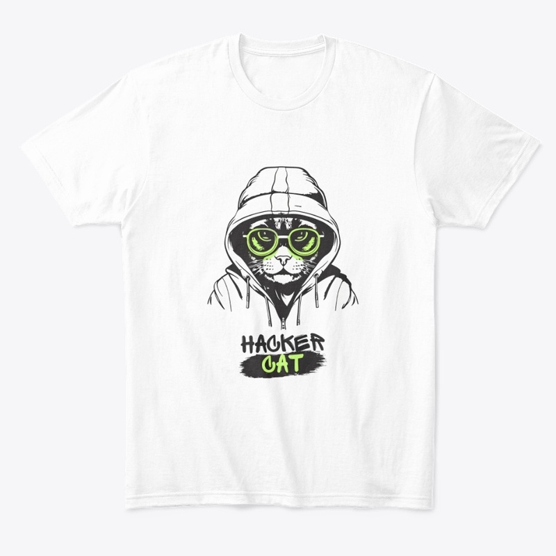 Hacker Cat: The Cyber Cool Tee