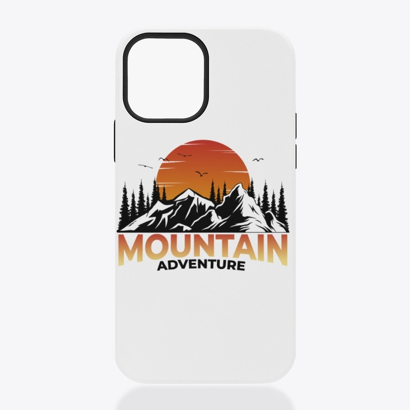 Mountain pine tree adventure sunset 