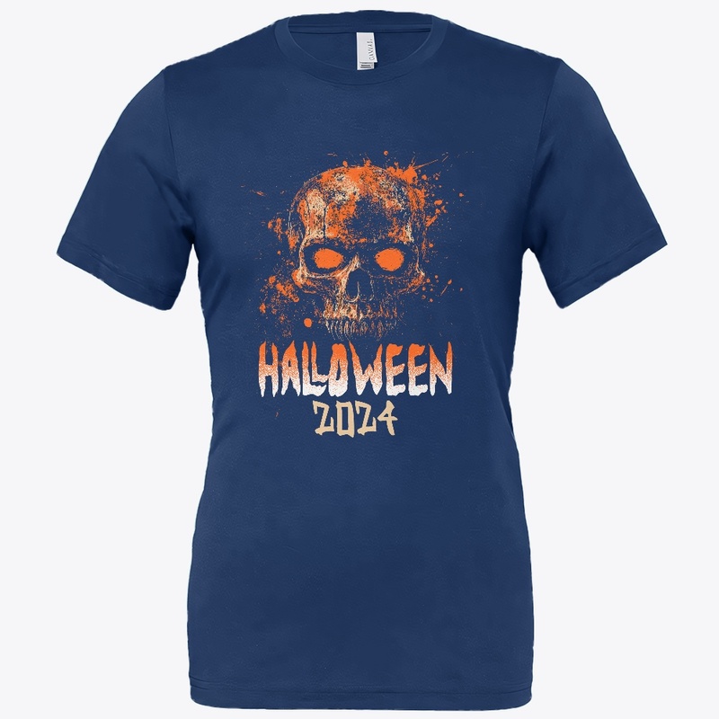 Halloween 2024 Skull Graphic Tee