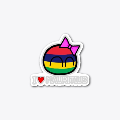 Mauritius Countryball (I Love Mauritius) Standard T-Shirt Front
