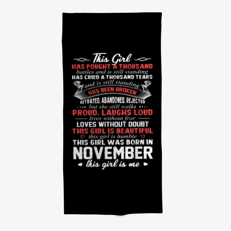 This Girl Was Born In November Birthday