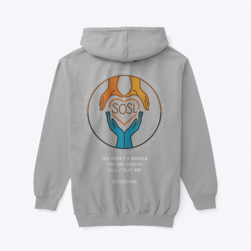 Healing hands and heart zip hoodie