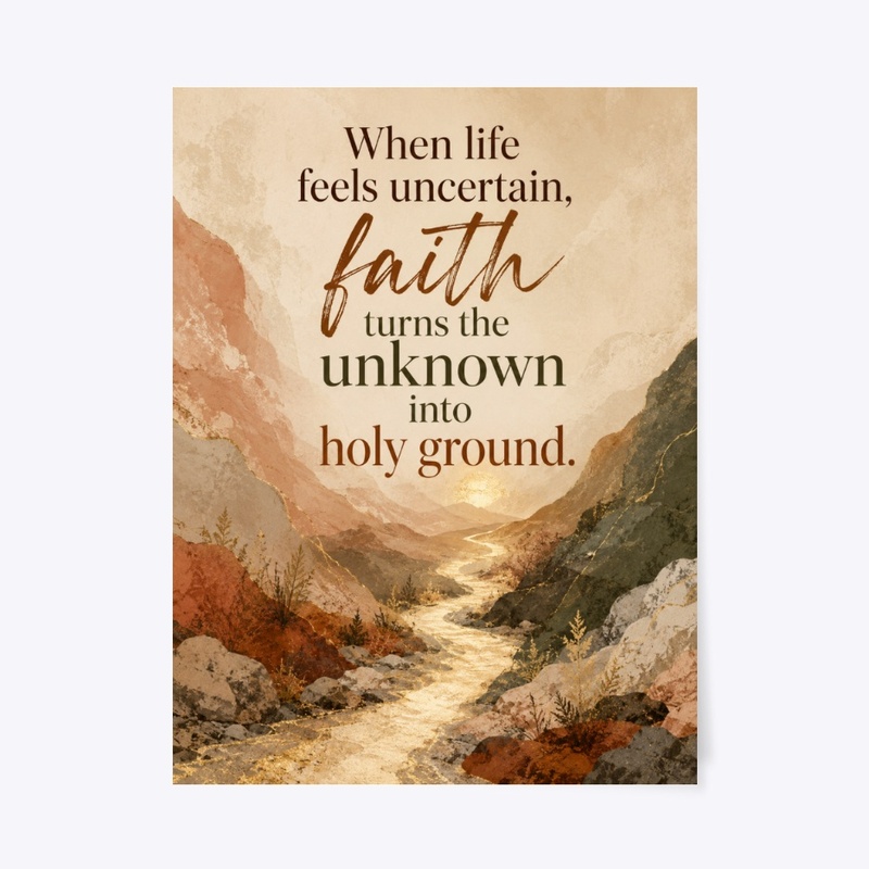 Walk By Faith Rustic Print