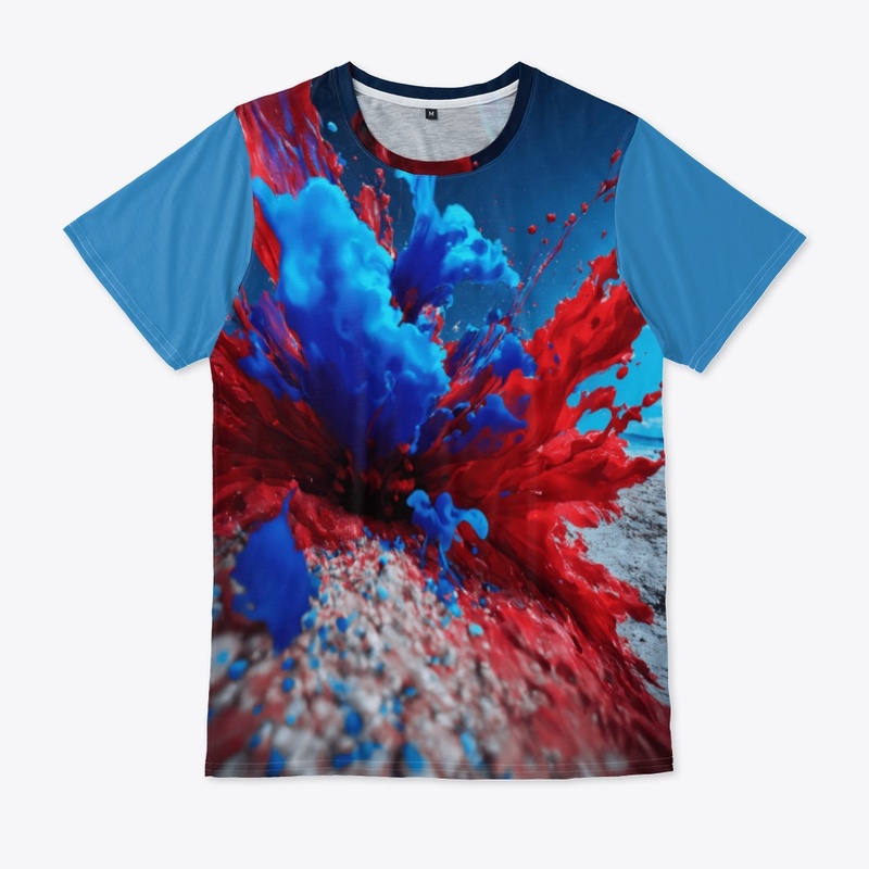 3D Abstract Multicolor T-shirt 