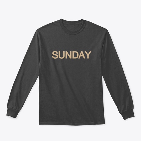 Sunday Dark Heather T-Shirt Front