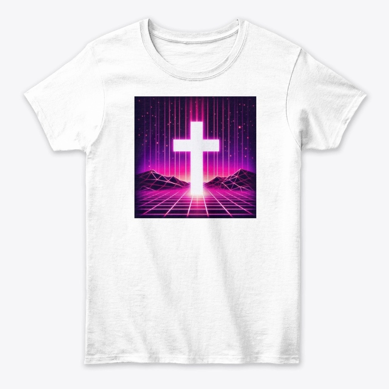 Jesus Saves - Vaporwave Cross Tee