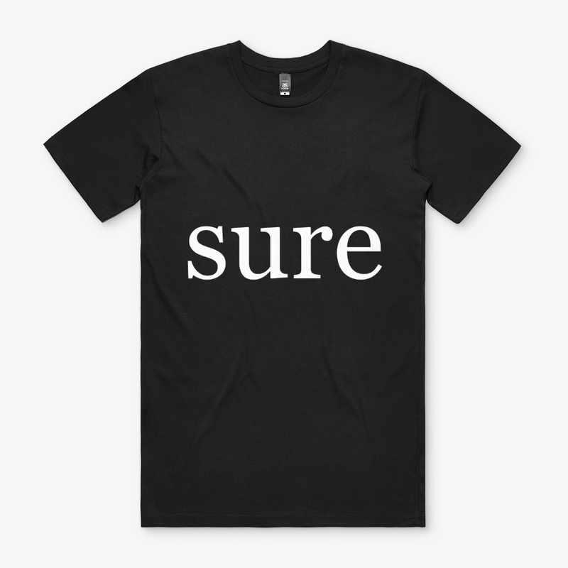 Sure Written in White