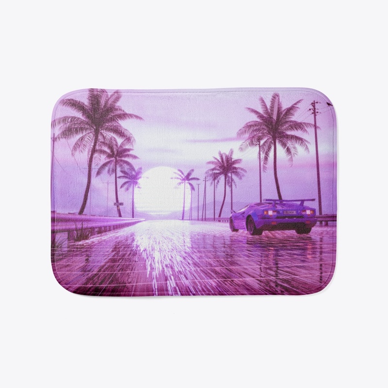 Nostalgia bath mat