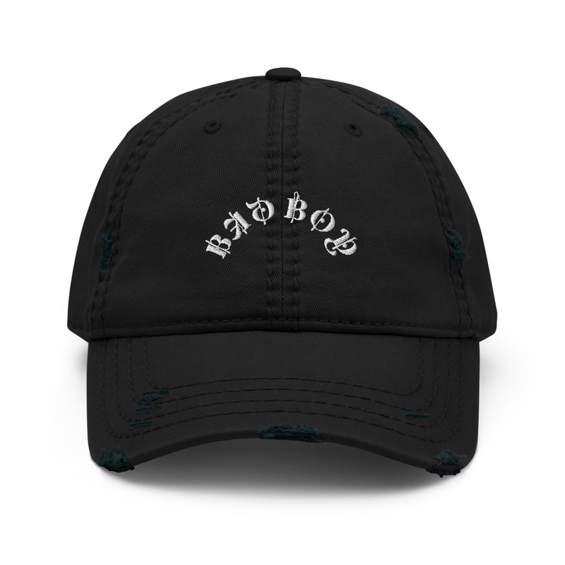 Distressed dad hat 