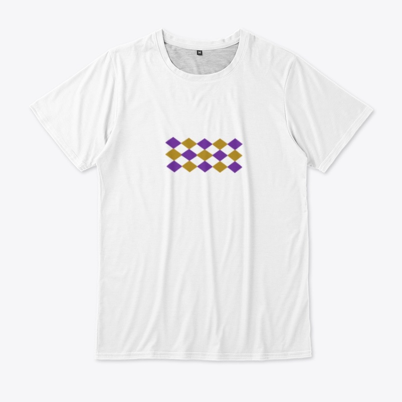 Zig gold and purple wave