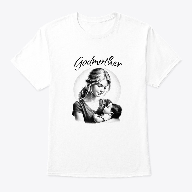 Godmother Pencil Drawing Baptism