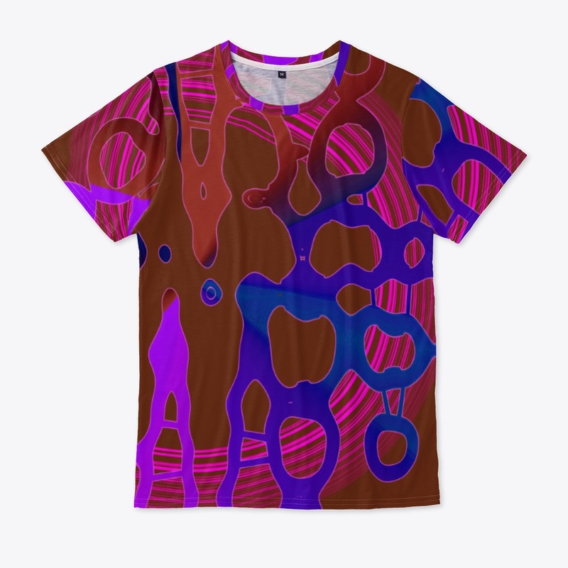Asymmetrical burgundy design by Code03
